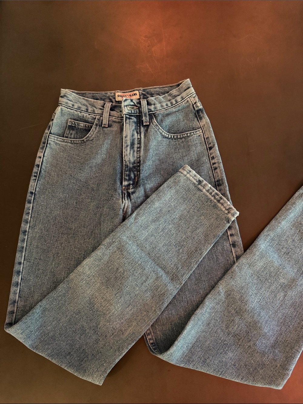 Guess High-Rise Light Blue Denim Jeans